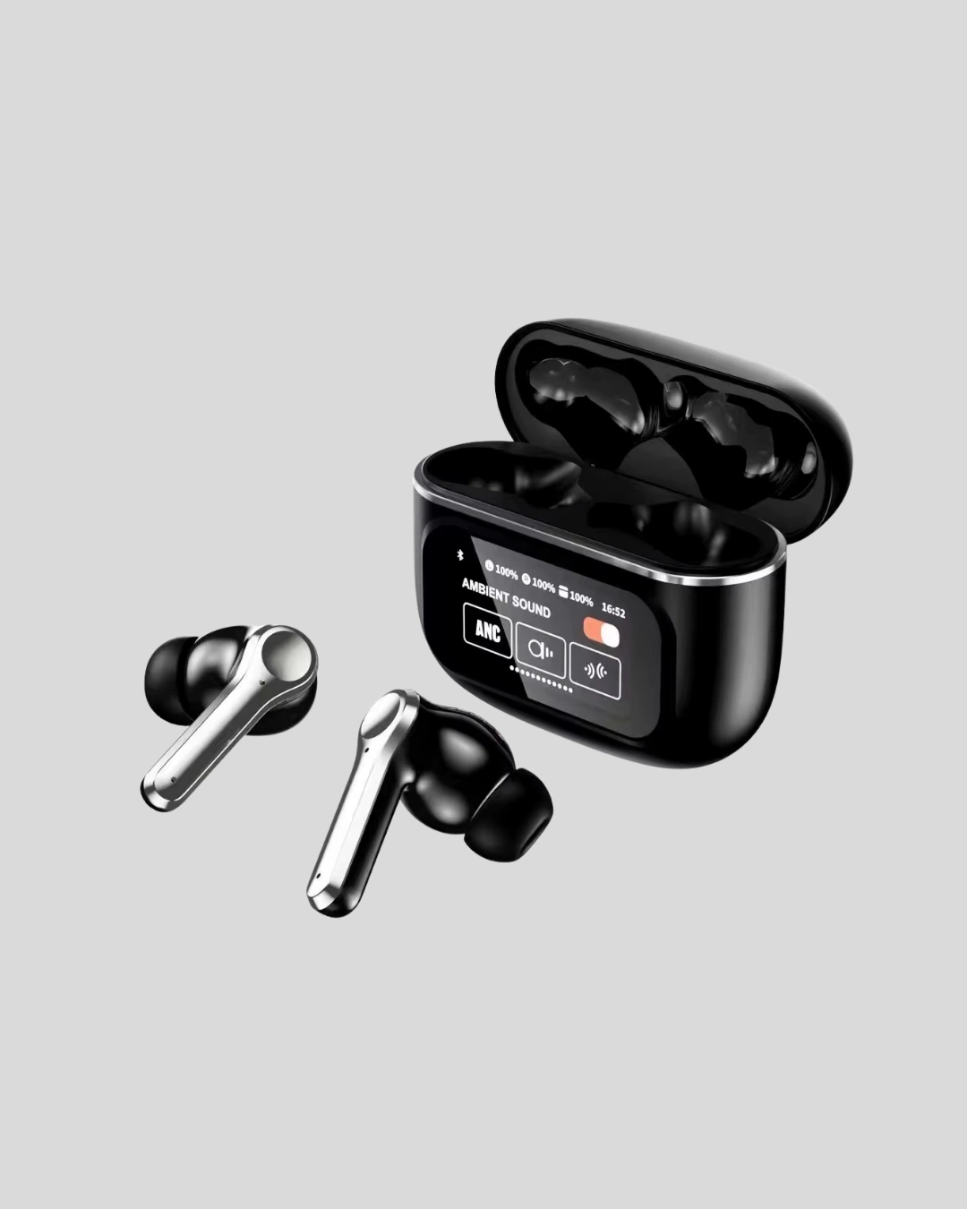 Aktif Gürültü Engelleme (anc) Kablosuz Bluetooth Kulaklık – Dijital Ekranlı, Dokunmatik Ve Uzun Pil Ömürlü ( Lisinya )