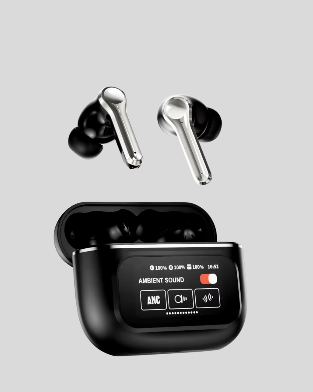 Aktif Gürültü Engelleme (anc) Kablosuz Bluetooth Kulaklık – Dijital Ekranlı, Dokunmatik Ve Uzun Pil Ömürlü ( Lisinya )