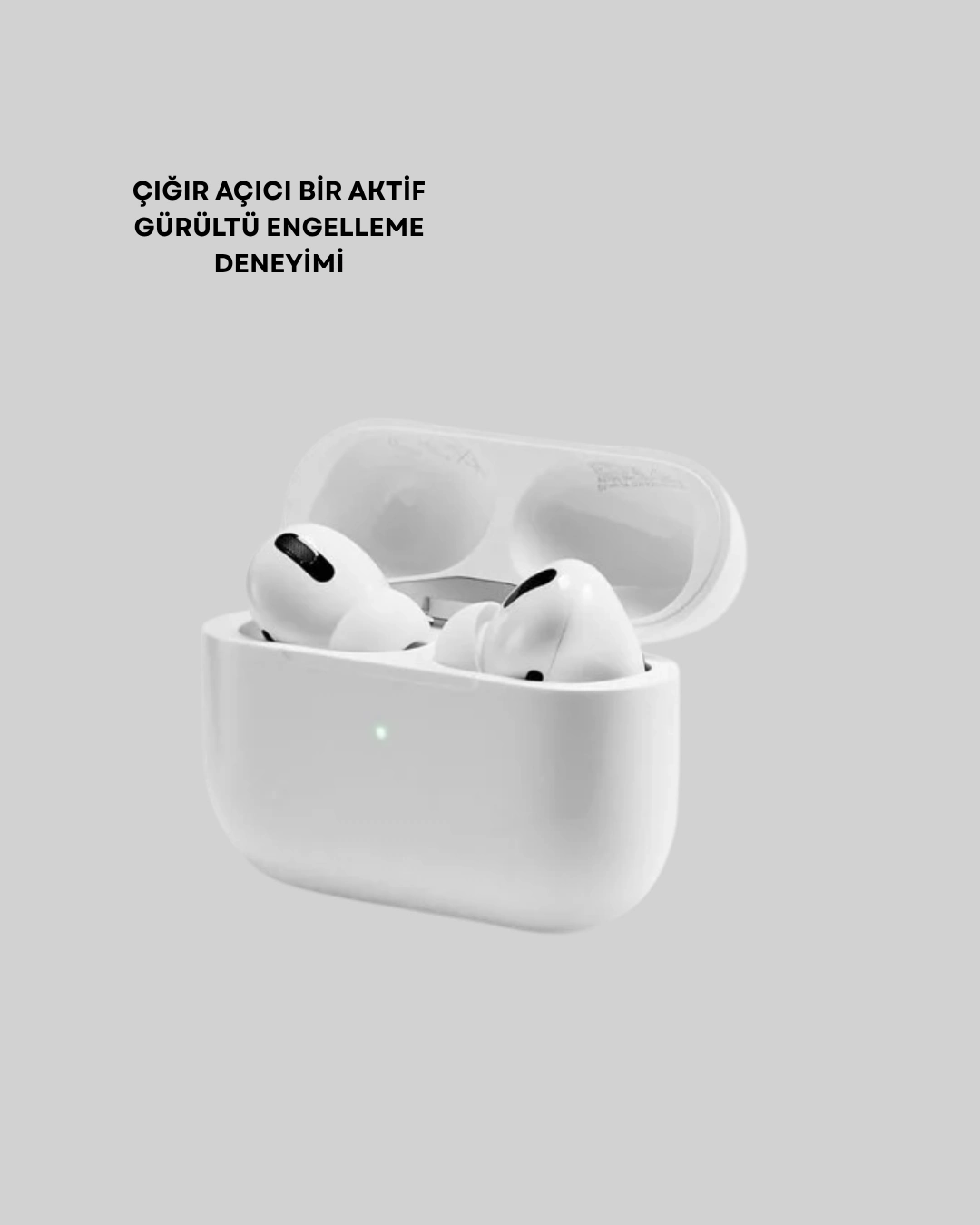 Aktif Gürültü Engelleyici Kablosuz Bluetooth Kulaklık – Şarj Kutulu, Uzun Ömürlü ( Lisinya )