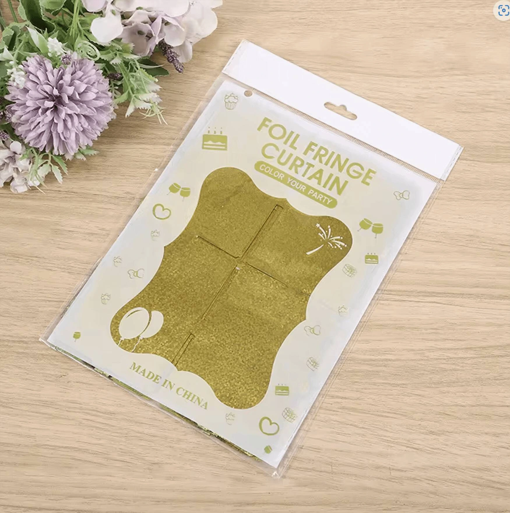 Altın Gold Renk Fon Perde Dekor ( Lisinya )