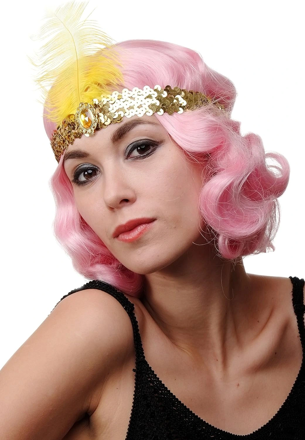 Altın Renk Çarliston Saç Bandı ( Lisinya ) Altın Renk Çarliston Saç Bandı ( Lisinya )