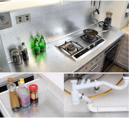 Alüminyum Folyo Yapışkanlı Mutfak Koruyucu Folyo 2 Metre ( Lisinya ) Alüminyum Folyo Yapışkanlı Mutfak Koruyucu Folyo 2 Metre ( Lisinya )