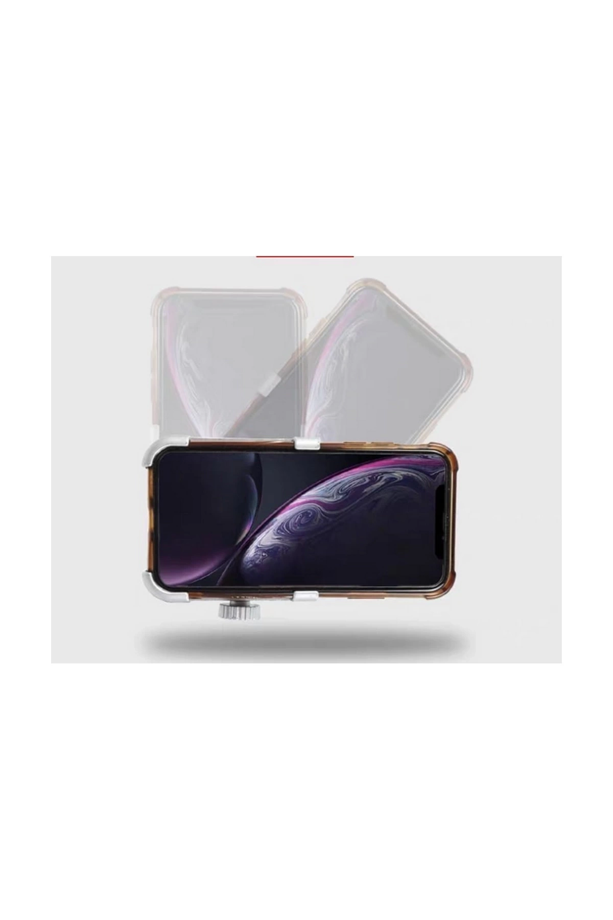 Alüminyum Gövdeli Metal Gidon Bağlantılı Motosiklet Telefon Tutucu 7 İnç Xl ( Lisinya )