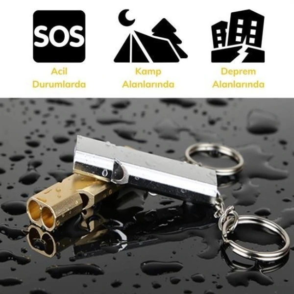 Alüminyum Sos Düdük Anahtarlık ( Lisinya )