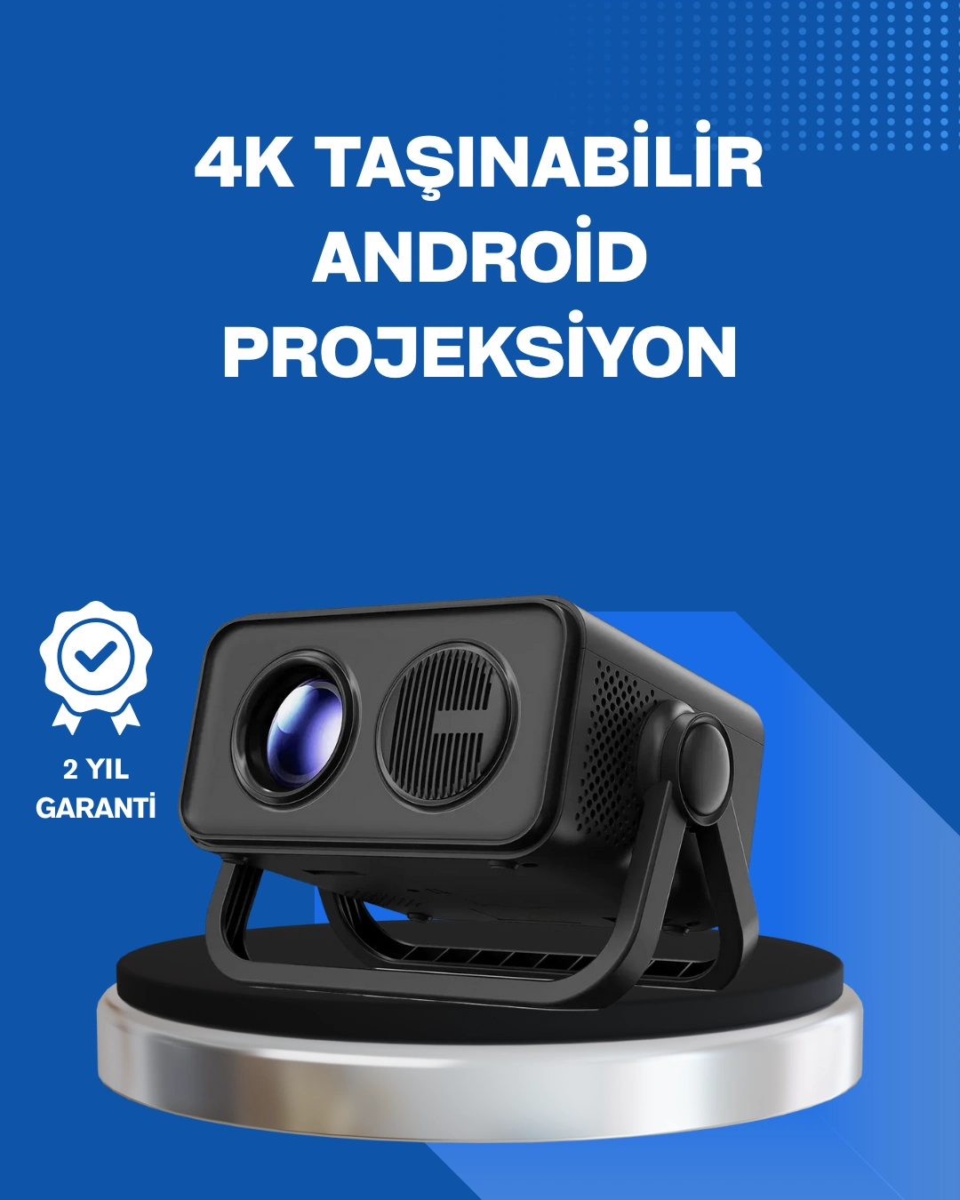 Android Tv 11 İşletim Sistemli Elektrikli Odaklama Projektör ( Lisinya )