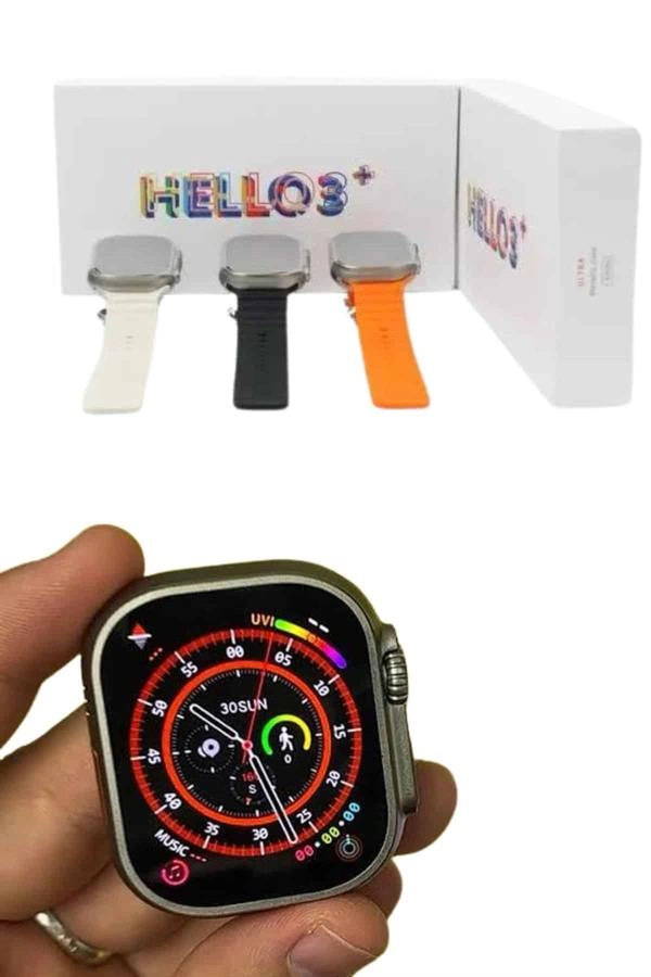 Android Ve İos Uyumlu Uyku Ve Sağlık Takibi Yapabilen 3 Kordonlu Akıllı Saat ( Lisinya )