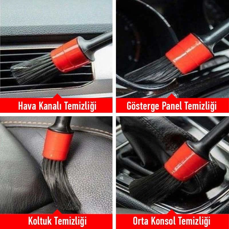 Araç Detay Temizlik Fırçası Seti ( Lisinya )