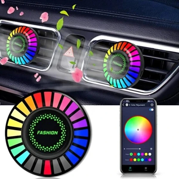 Araç İçi Koku Hazneli Rgb Sese Duyarlı Led Işık ( Lisinya ) Araç İçi Koku Hazneli Rgb Sese Duyarlı Led Işık ( Lisinya )