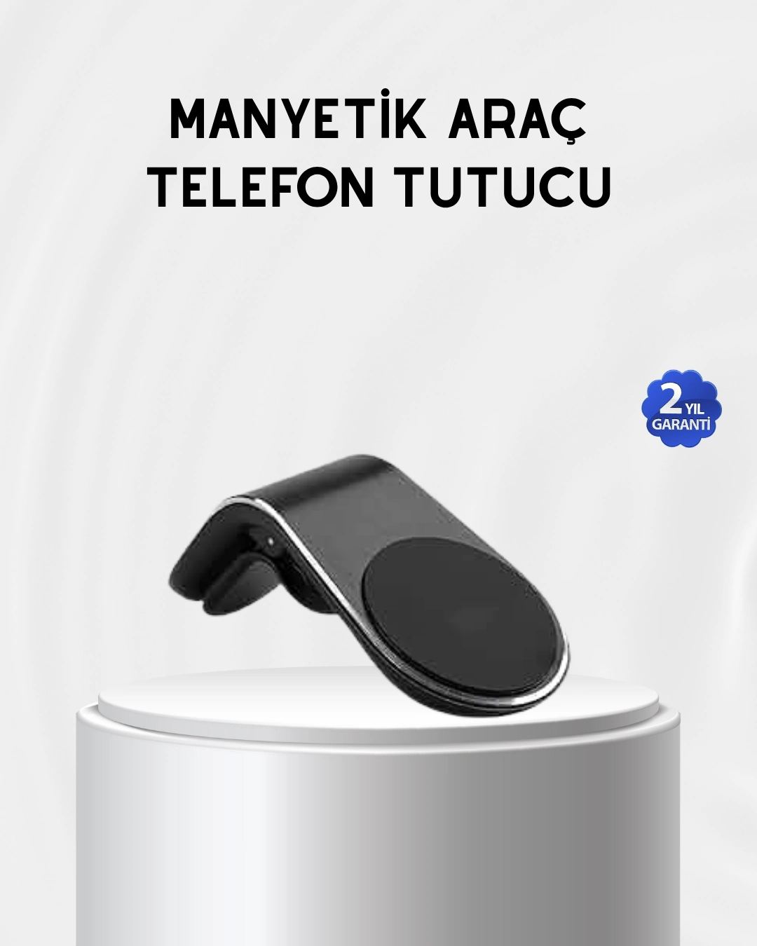 Araç İçi Manyetik Telefon Tutucu Güçlü Klipsli Ve 360 Derece Ayarlanabilir ( Lisinya )