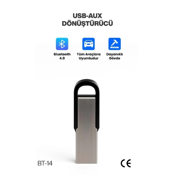 Araç Teyp Bluetooth Çevirici Usb Dönüştürücü ( Lisinya ) Araç Teyp Bluetooth Çevirici Usb Dönüştürücü ( Lisinya )