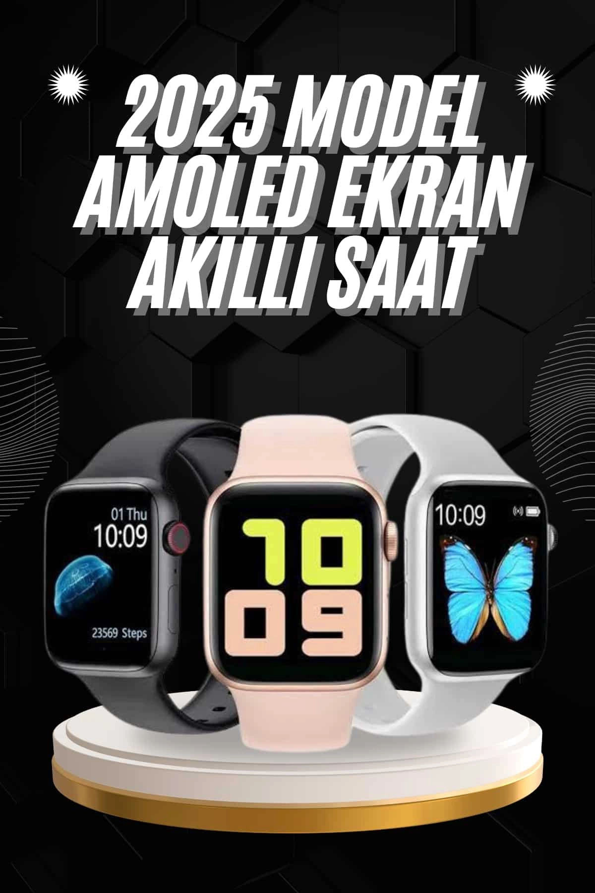 Arama Cevaplayabilen Akıllı Saat Bluetooth Bağlantılı Sosyal Medya Girişli ( Lisinya )