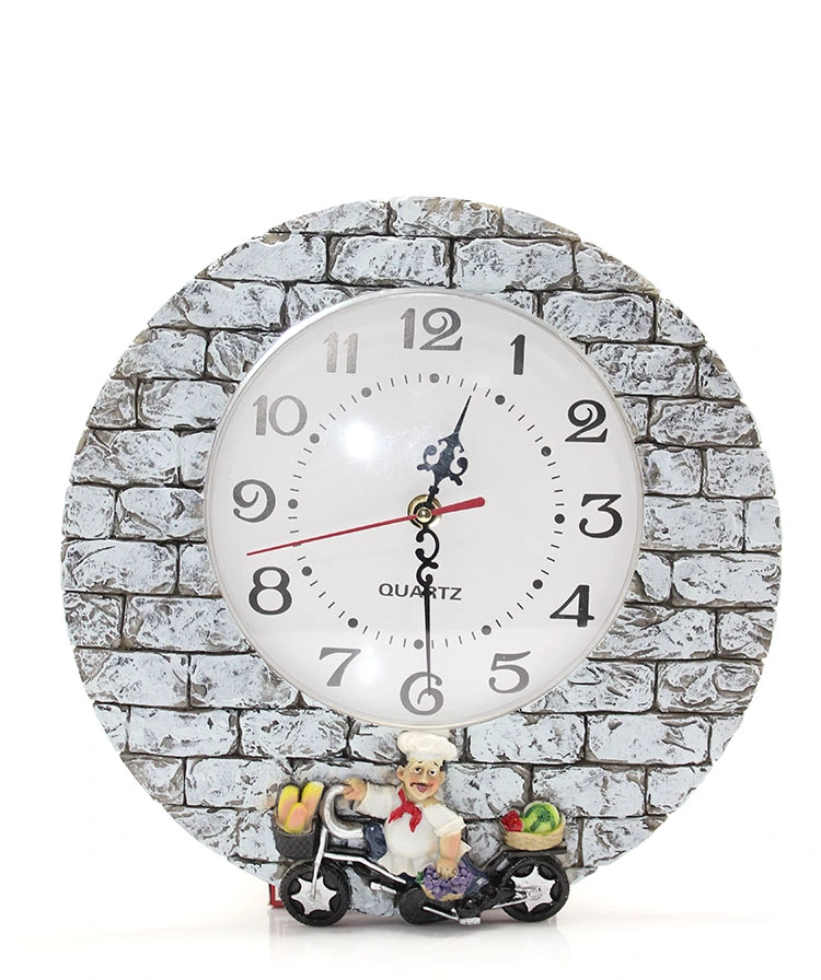 Aşçı Tasarımlı Polyester Duvar Saati Model 1 ( Lisinya )