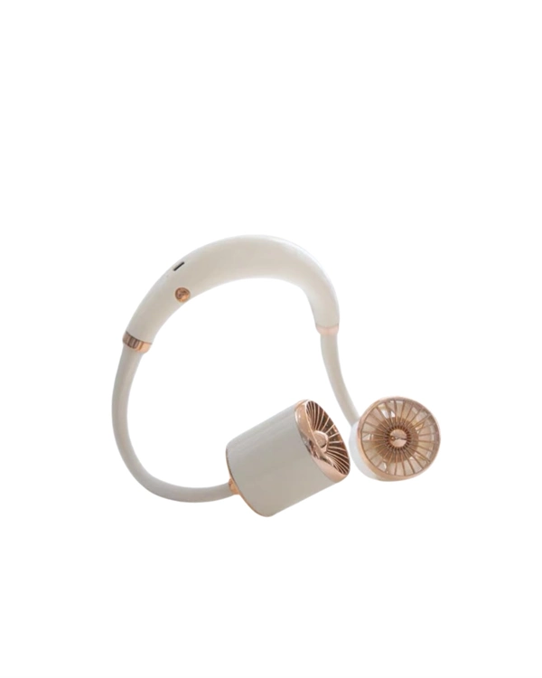 Asılabilir Mini Boyun Fanı | 1000mah Şarjlı, Turbo Güçlü Rüzgar ( Lisinya )