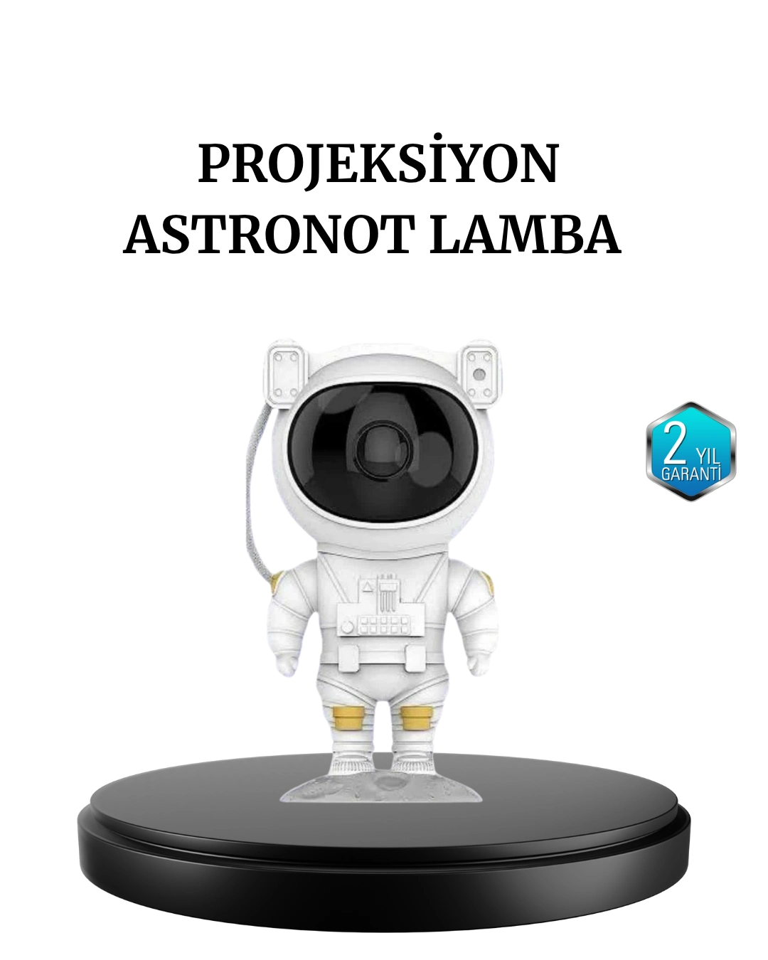 Astronot Projeksiyon Lambası Bluetooth Müzikli Ve Uzaktan Kumandalı ( Lisinya )