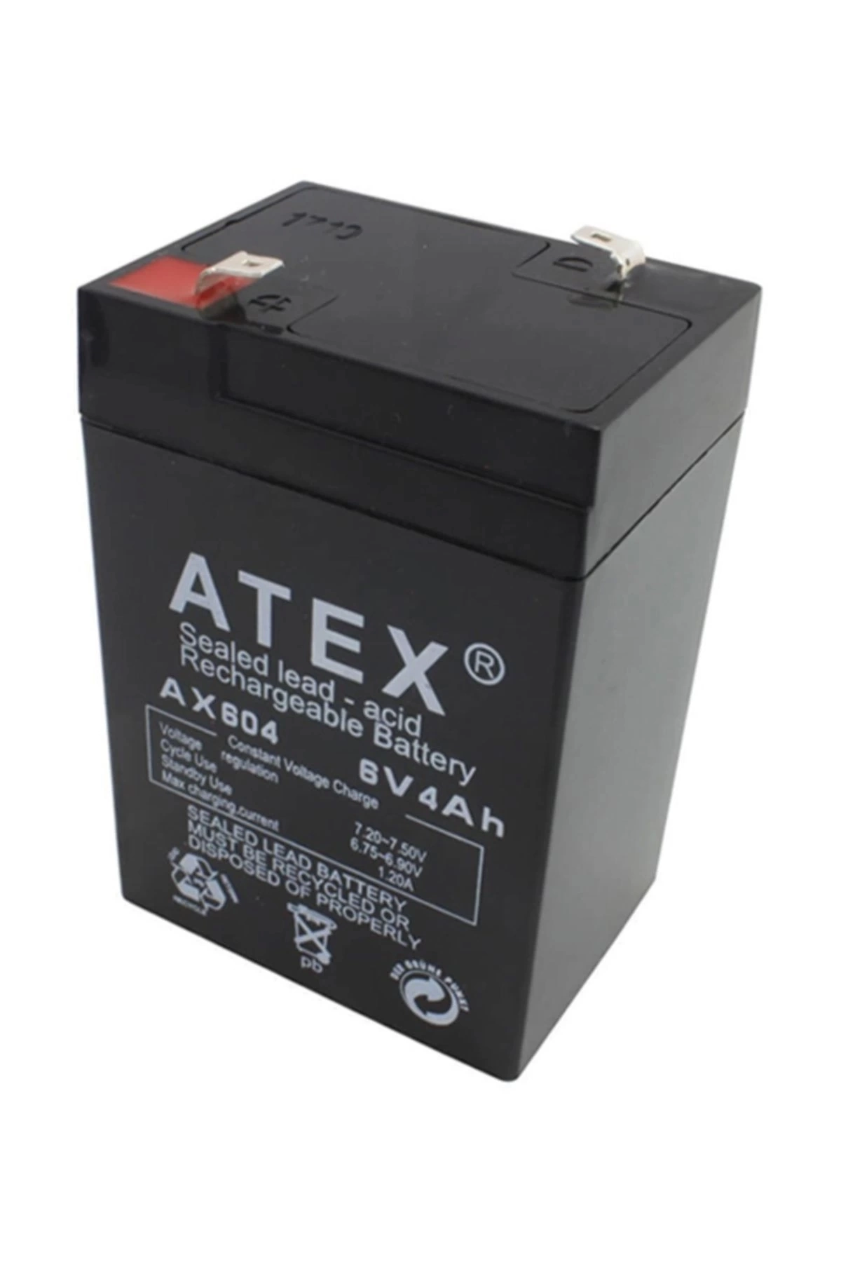 Atex Akü 6v 4a (10.5x7x4.5cm) ( Lisinya )