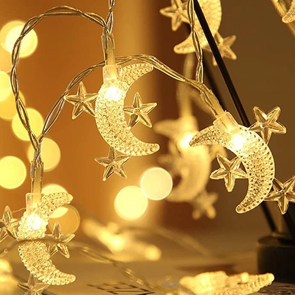 Ay Yıldız Tasarımlı 20 Led Usb Aydınlatma ( Lisinya )