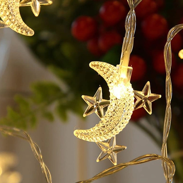 Ay Yıldız Tasarımlı 20 Led Usb Aydınlatma ( Lisinya )