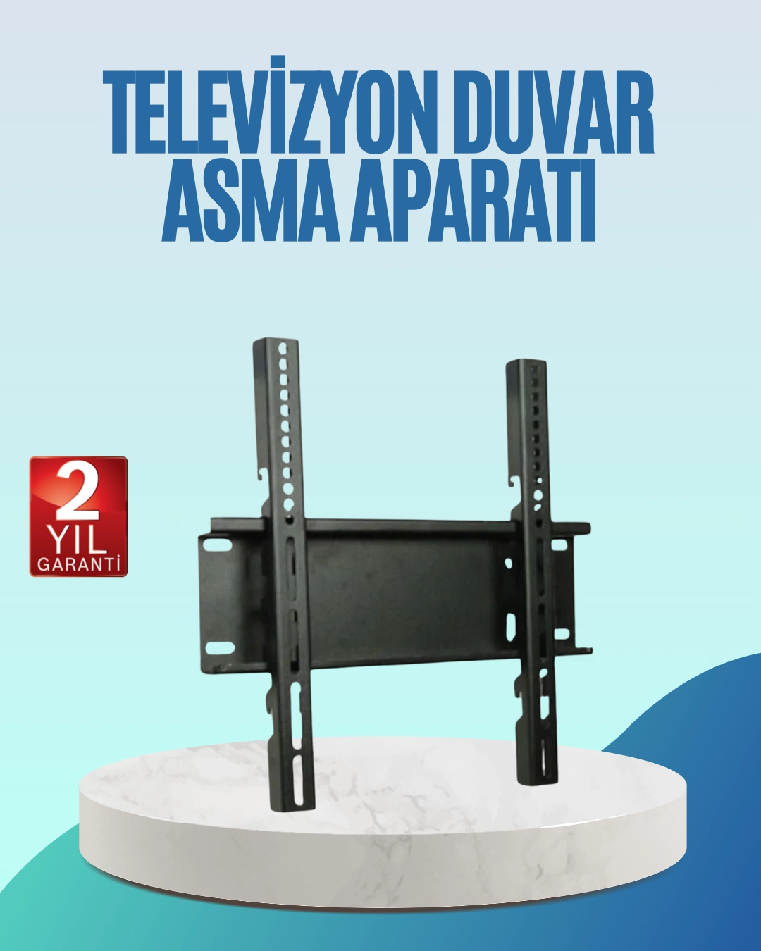 Ayarlanabilir 32-42 İnç Led Tv Duvar Askı Braketi 40 Kg Taşıma ( Lisinya )