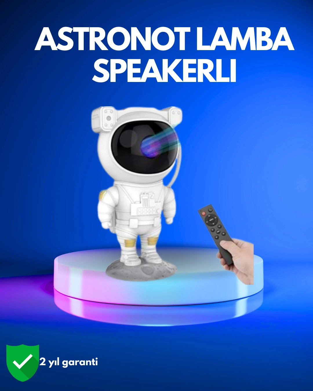 Ayarlanabilir Parlaklık Ve Zamanlayıcı Modlu Astronot Lamba ( Lisinya )