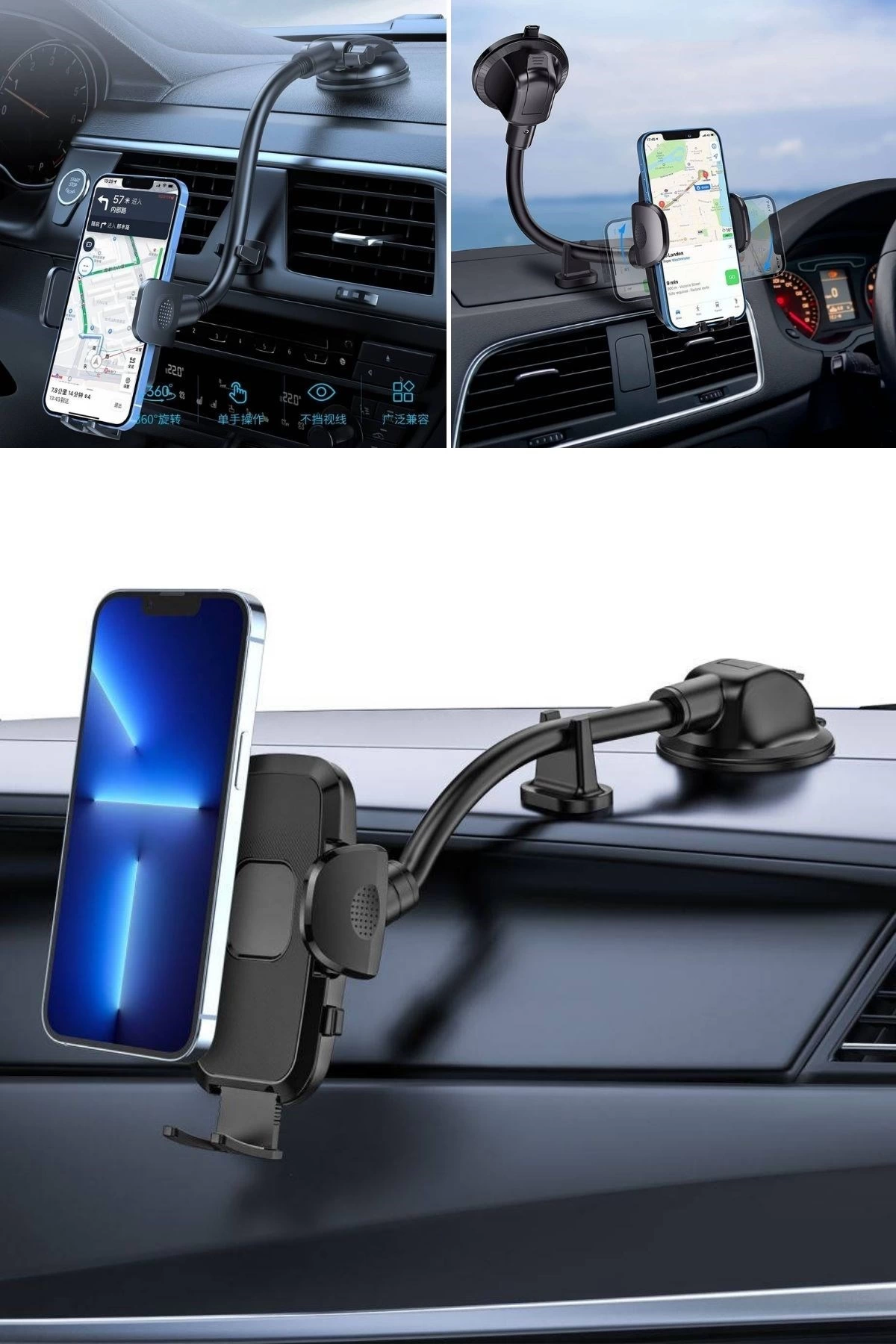 Ayarlanabilir Vakum Kilitli Cam Ve Torpidoya Takılabilen Telefon Tutucu ( Lisinya ) Ayarlanabilir Vakum Kilitli Cam Ve Torpidoya Takılabilen Telefon Tutucu ( Lisinya )