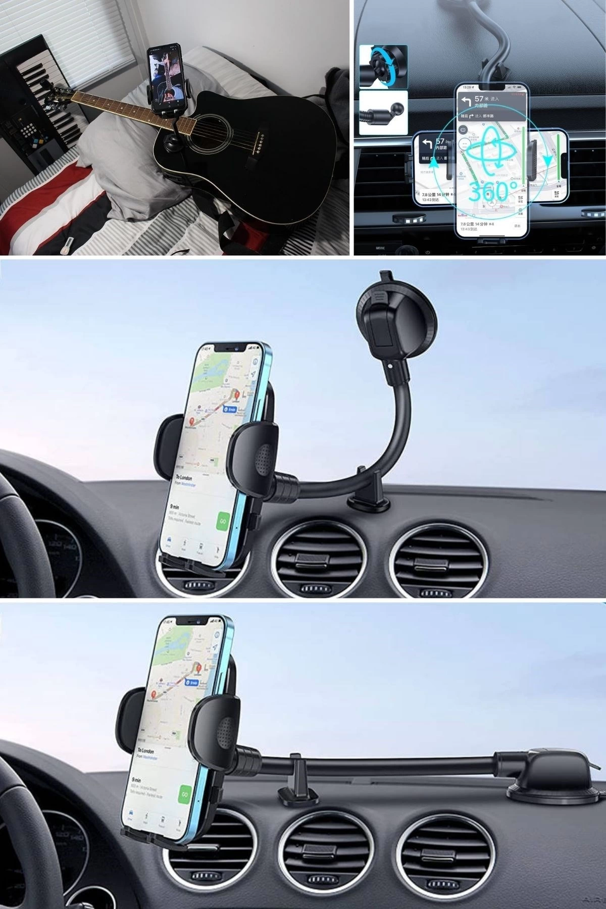 Ayarlanabilir Vakum Kilitli Cam Ve Torpidoya Takılabilen Telefon Tutucu ( Lisinya ) Ayarlanabilir Vakum Kilitli Cam Ve Torpidoya Takılabilen Telefon Tutucu ( Lisinya )