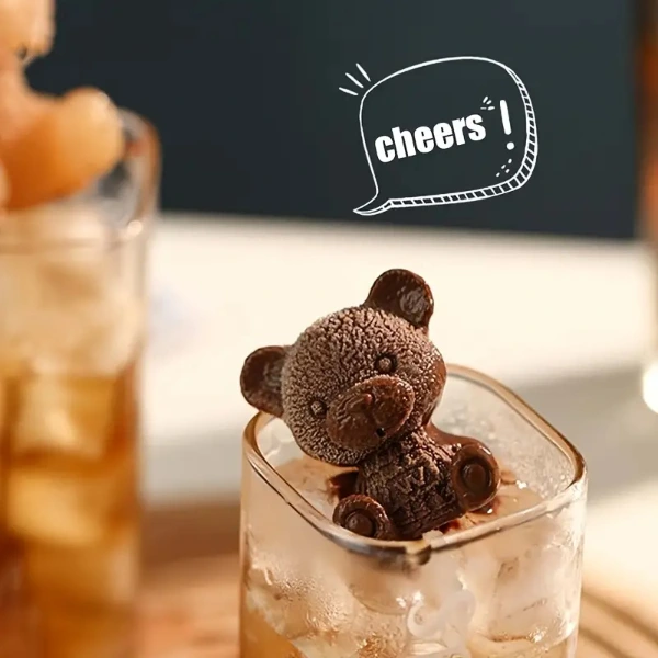 Ayı Şekilli Silikon Buz Kalıbı ( Lisinya ) Ayı Şekilli Silikon Buz Kalıbı ( Lisinya )