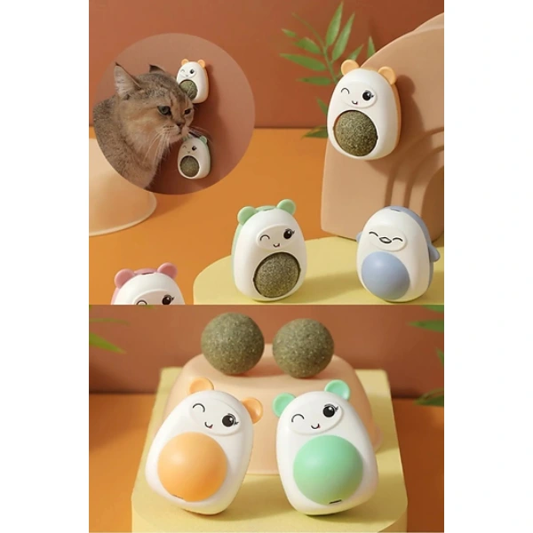 Ayıcıklı Kedi Otu Yalama Topu ( Lisinya )