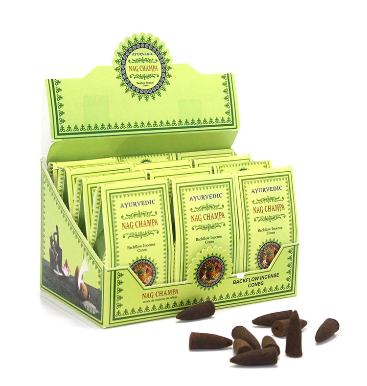 Ayurvedic Konik (geri Akış) Tütsü Nag Champa Aromalı ( Lisinya )