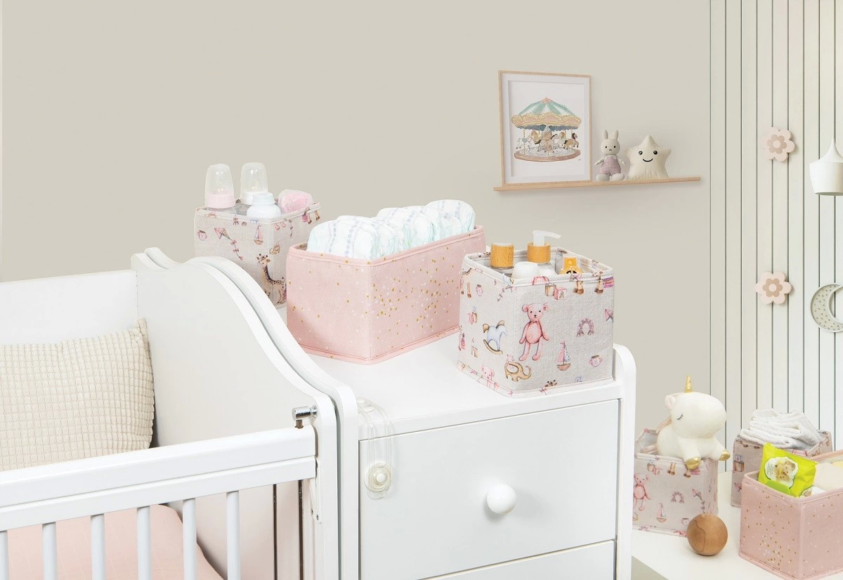 Baby 3'lü Kullanışlı Çekmece Düzenleyici Çok Amaçlı Organizer Kutu (pembe) ( Lisinya )
