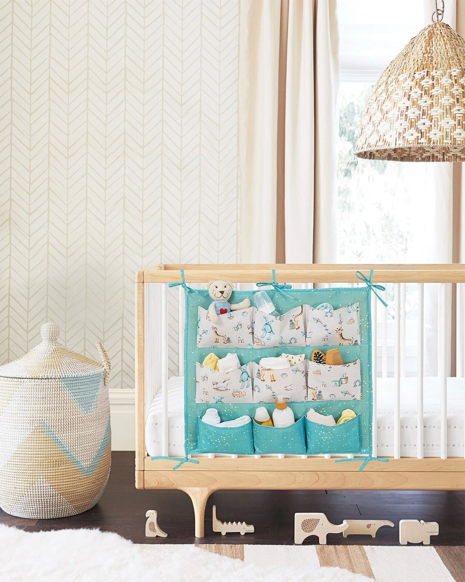 Baby 9 Cepli Bağlamalı Beşik Kenarı Düzenleyici (yeşil) ( Lisinya )