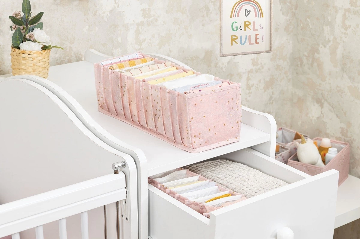 Baby Akordiyon Organizer Çekmece Düzenleyici Medium (pembe) - 04096 ( Lisinya )
