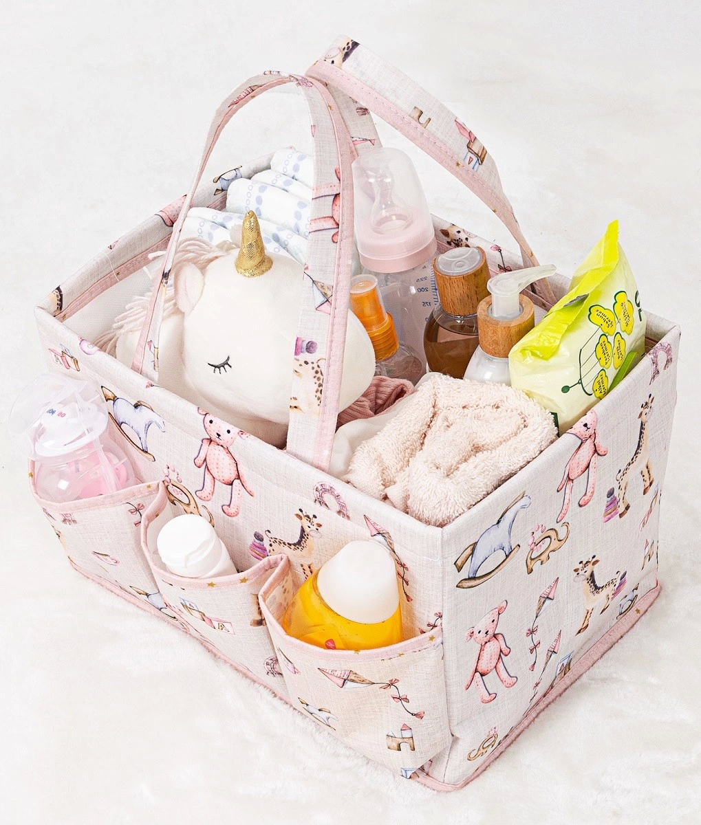 Baby Kullanımı Kolay Desenli Taşınabilir Bakım Çantası (pembe) ( Lisinya )