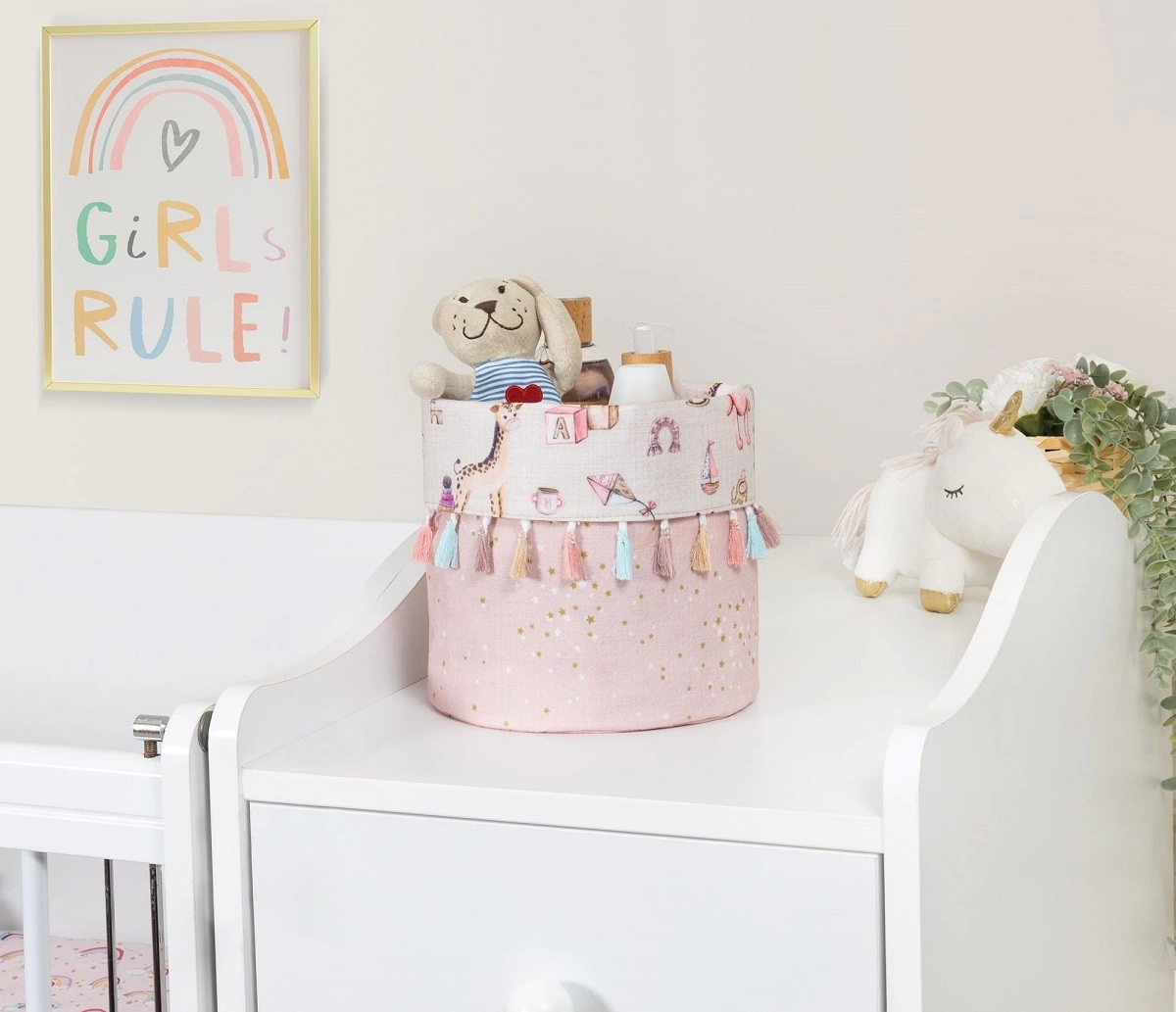 Baby Kullanımı Kolay Desenli Taşınabilir Düzenleyici Yuvarlak Sepet(pembe) ( Lisinya ) Baby Kullanımı Kolay Desenli Taşınabilir Düzenleyici Yuvarlak Sepet(pembe) ( Lisinya )