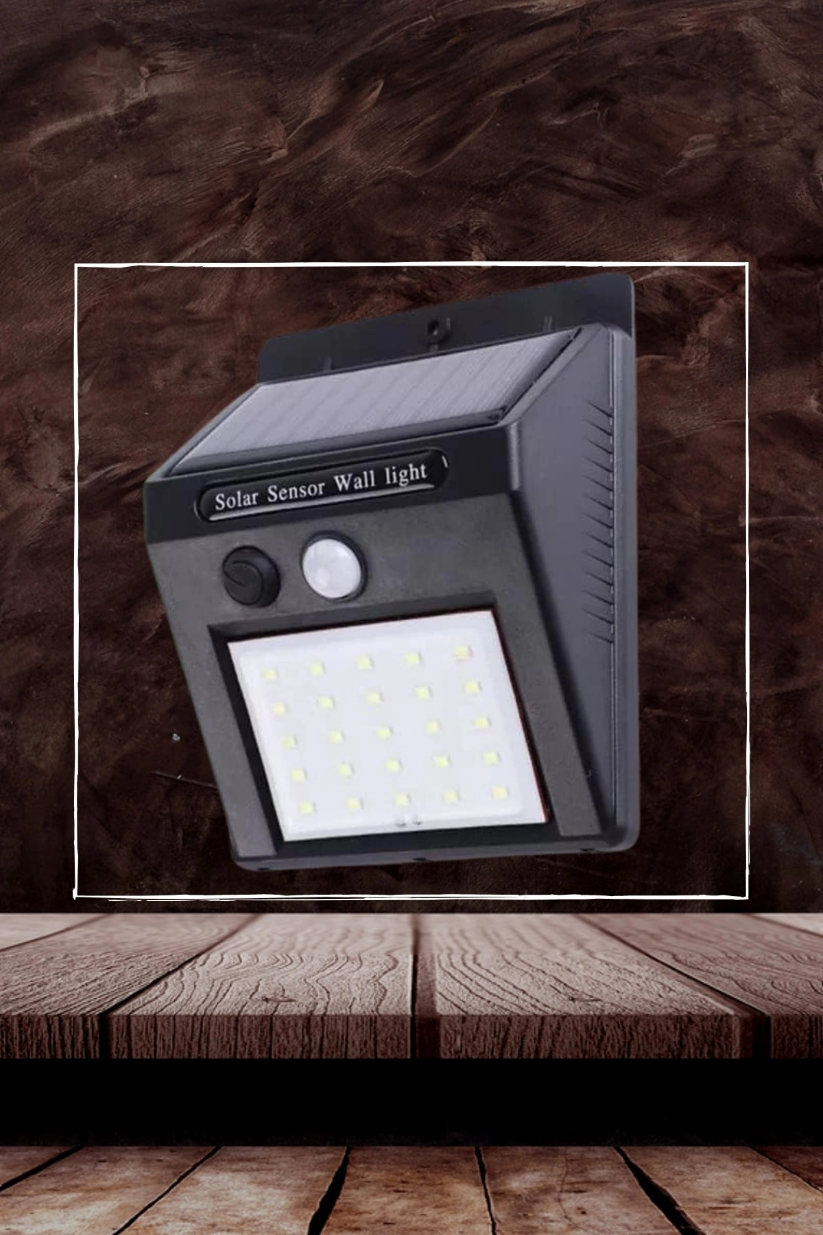 Bahçe Aydınlatma Sensörlü Güneş Enerjili Duvar Lambası 40 Led Işık ( Lisinya )