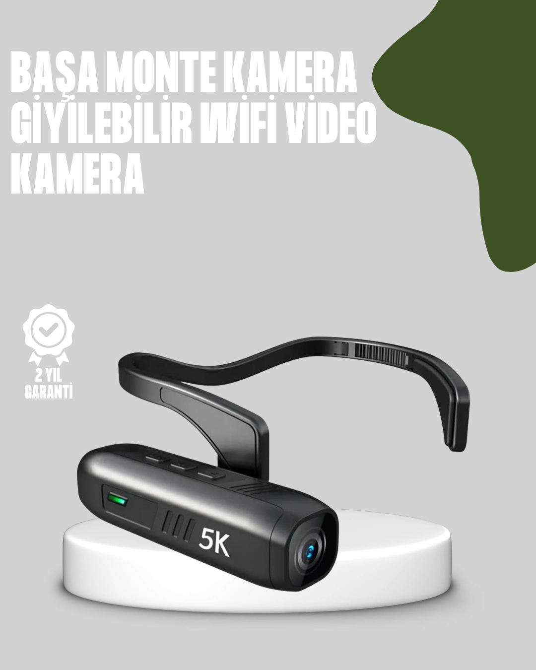Başa Takılabilir 5k Spor Ve Vlog Kamerası ( Lisinya )