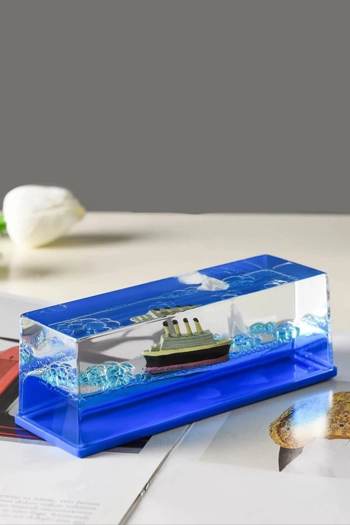 Batmayan Gemi Hediyelik Dekoratif Ev Ve Ofis Hediyesi Özel Aşk Gemisi ( Lisinya )