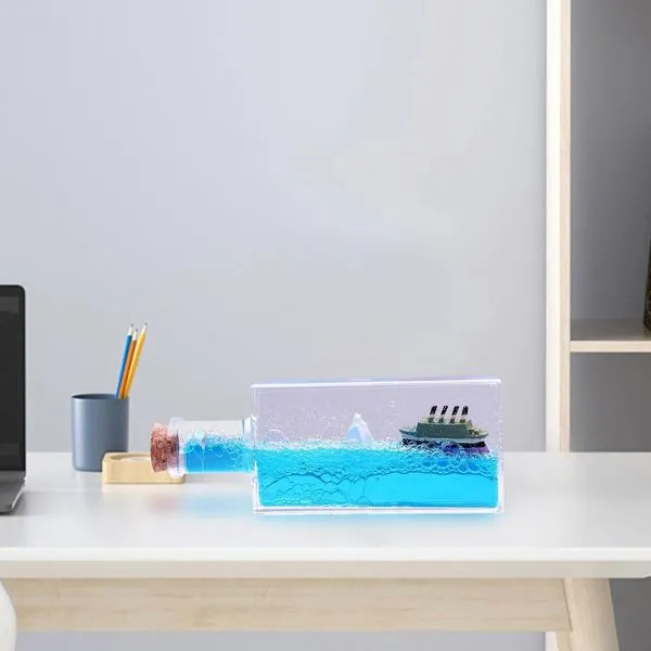 Batmayan Gemi Şişe Akvaryum ( Lisinya )