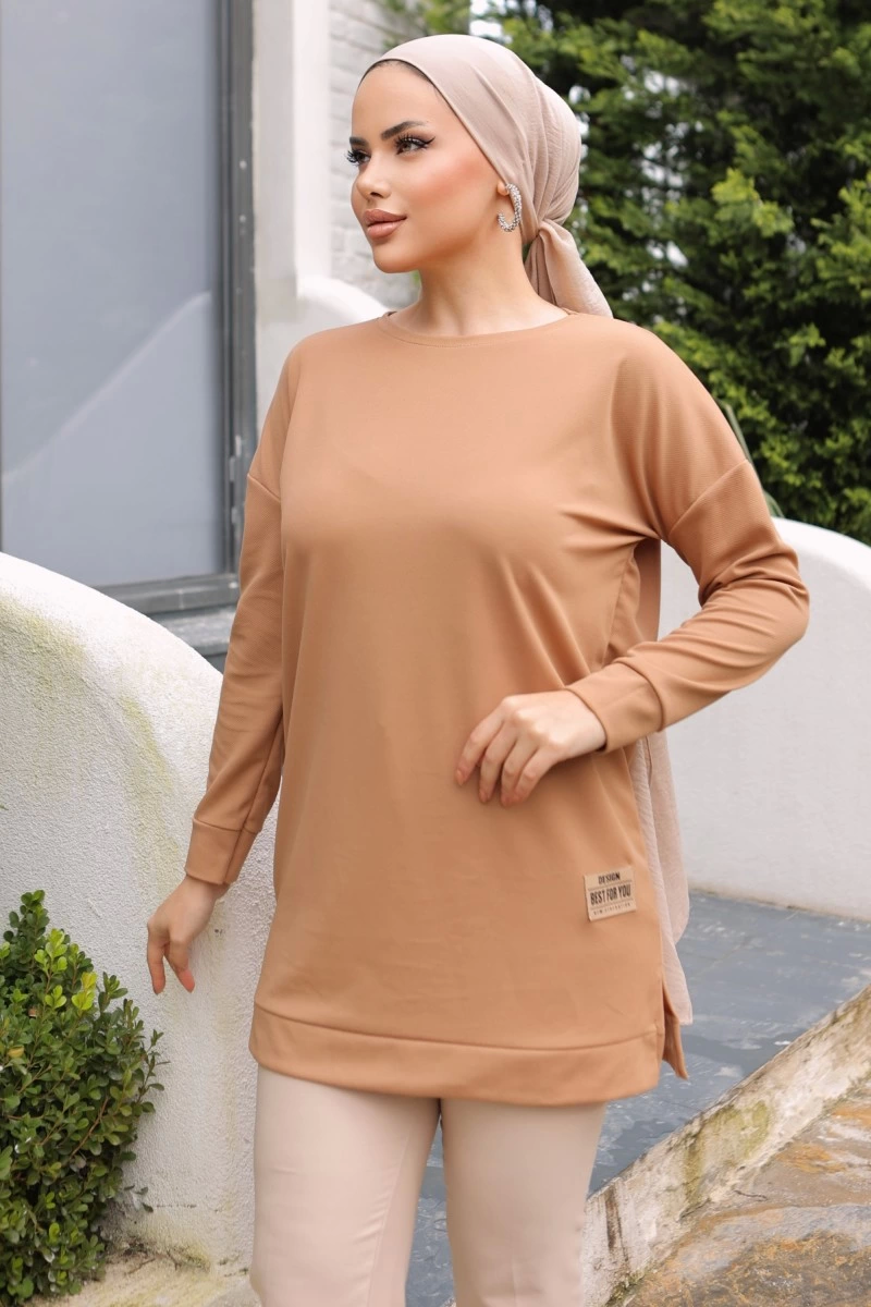 Yeni Stil Bej Arma Detay Tunik 10020 ( Lisinya ) Yeni Stil Bej Arma Detay Tunik 10020 ( Lisinya )