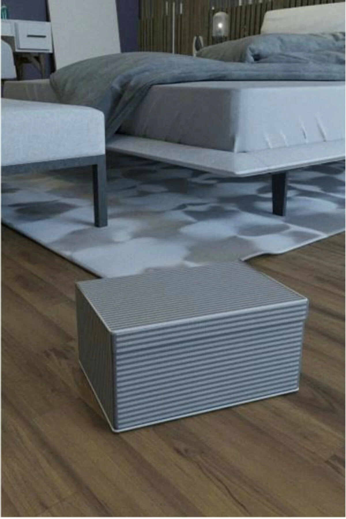 Baza Altı Boy Çok Amaçlı Düzenleyici Kutu Organizer Cırt Cırtlı Hurç 19cm X 40cm X 50cm (10 Adet) ( Lisinya )