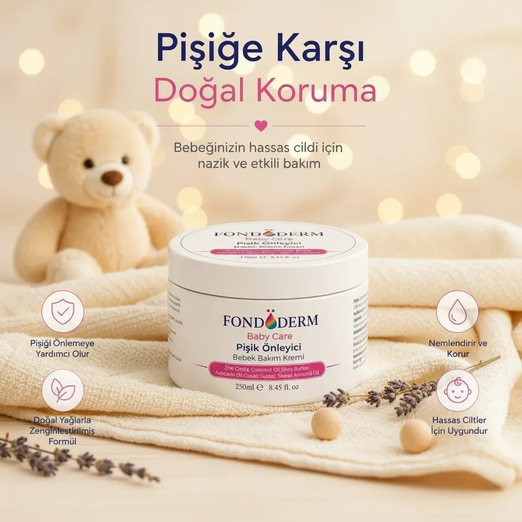 Bebek Pişik Kremi Çinko Oksit ve Lanolin İçerikli Bariyer Krem Yoğun Onarıcı Cilt Bakım Kremi ( Lisinya )