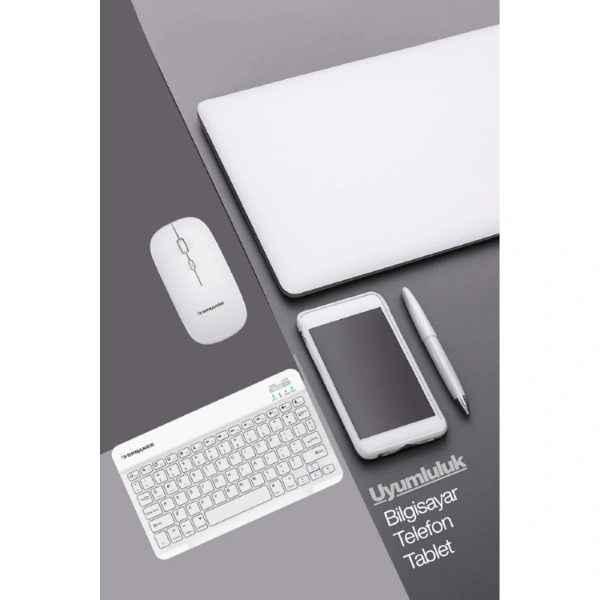 Beyaz Kablosuz Klavye Ve Mouse Seti ( Lisinya ) Beyaz Kablosuz Klavye Ve Mouse Seti ( Lisinya )