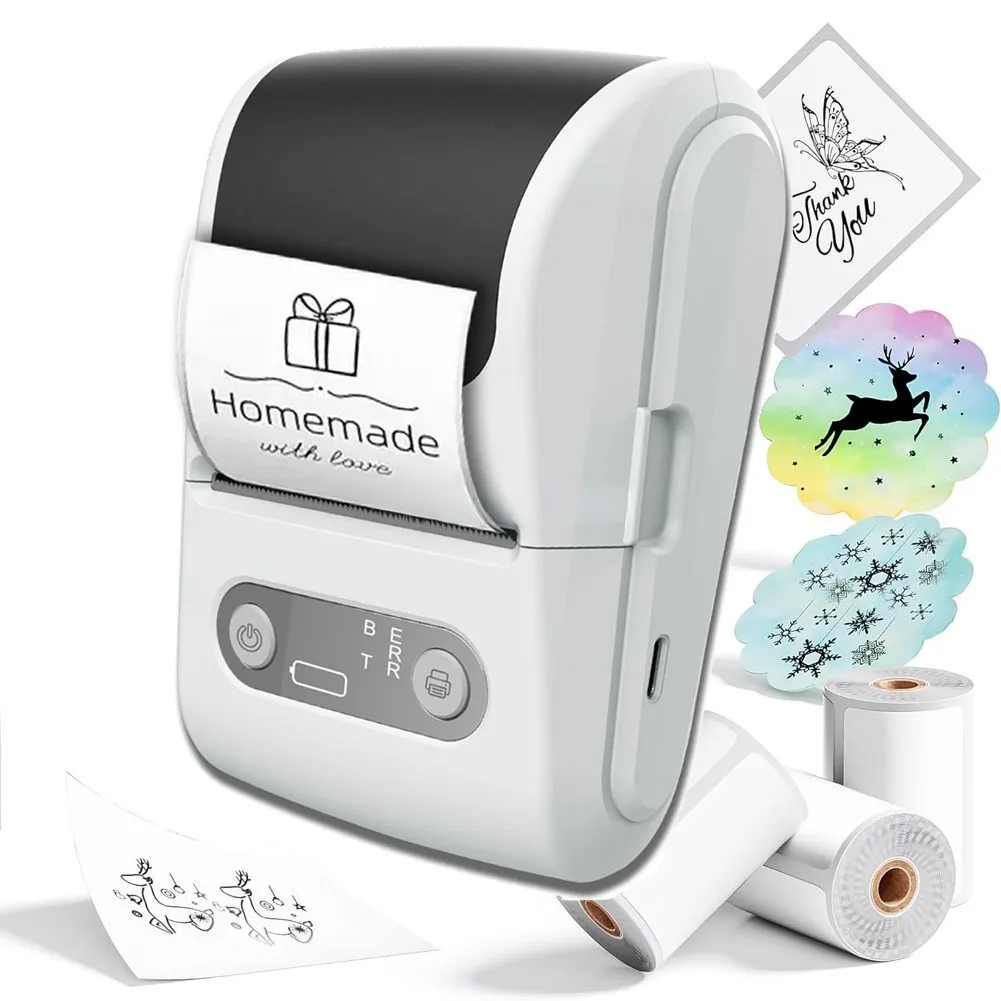 Beyaz Kablosuz Portatif Etiket Yazıcısı ( Lisinya ) Beyaz Kablosuz Portatif Etiket Yazıcısı ( Lisinya )