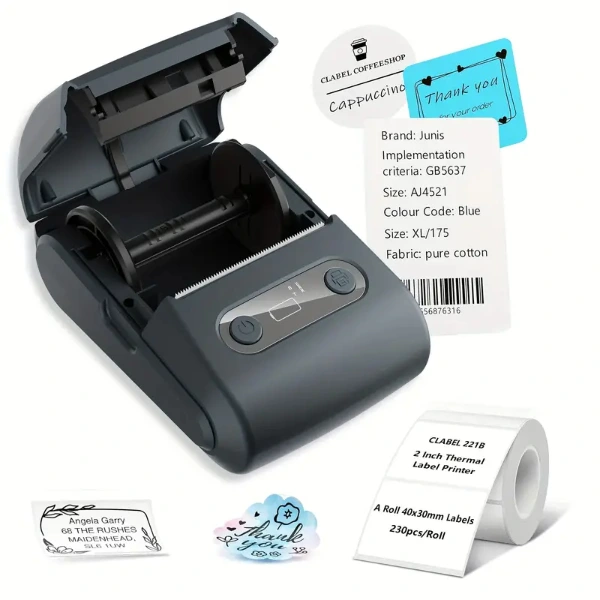 Beyaz Kablosuz Portatif Etiket Yazıcısı ( Lisinya ) Beyaz Kablosuz Portatif Etiket Yazıcısı ( Lisinya )