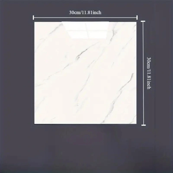 Beyaz Mermer Desenli Alüminyum Plastik Duvar Sticker (30x30) ( Lisinya ) Beyaz Mermer Desenli Alüminyum Plastik Duvar Sticker (30x30) ( Lisinya )