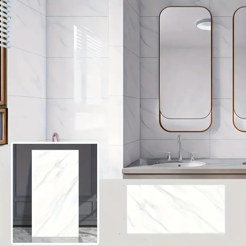 Beyaz Mermer Desenli Alüminyum Plastik Duvar Stickerı ( Lisinya ) Beyaz Mermer Desenli Alüminyum Plastik Duvar Stickerı ( Lisinya )