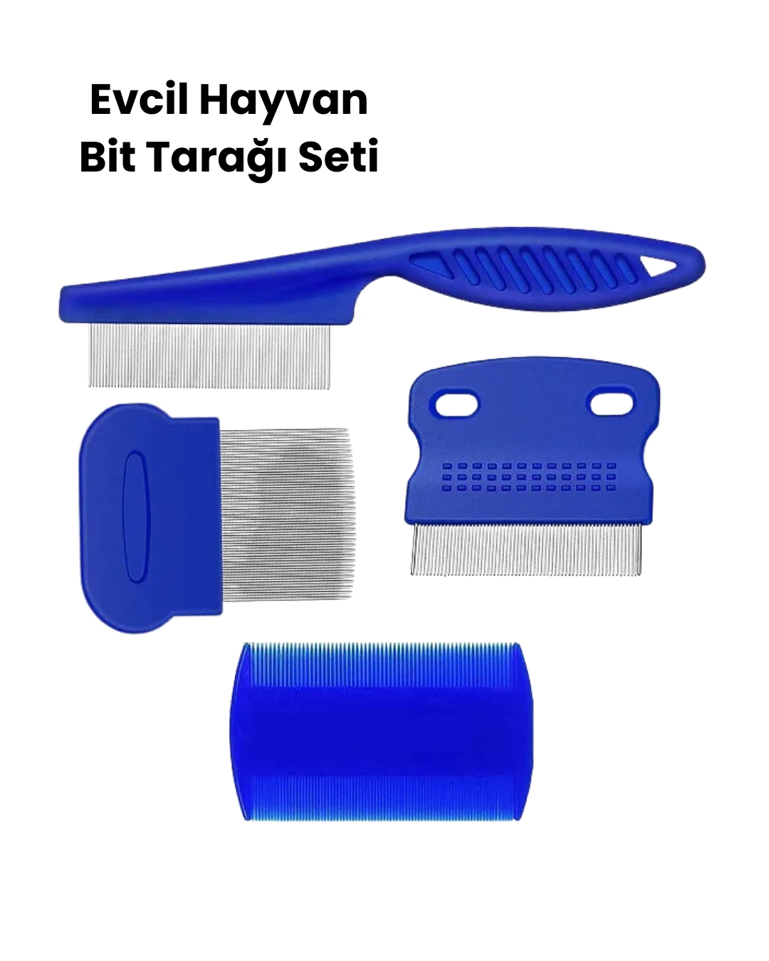 Bit, Pire Ve Tüy Temizliğine Uygun Çok Amaçlı Evcil Hayvan Tarağı Seti ( Lisinya )