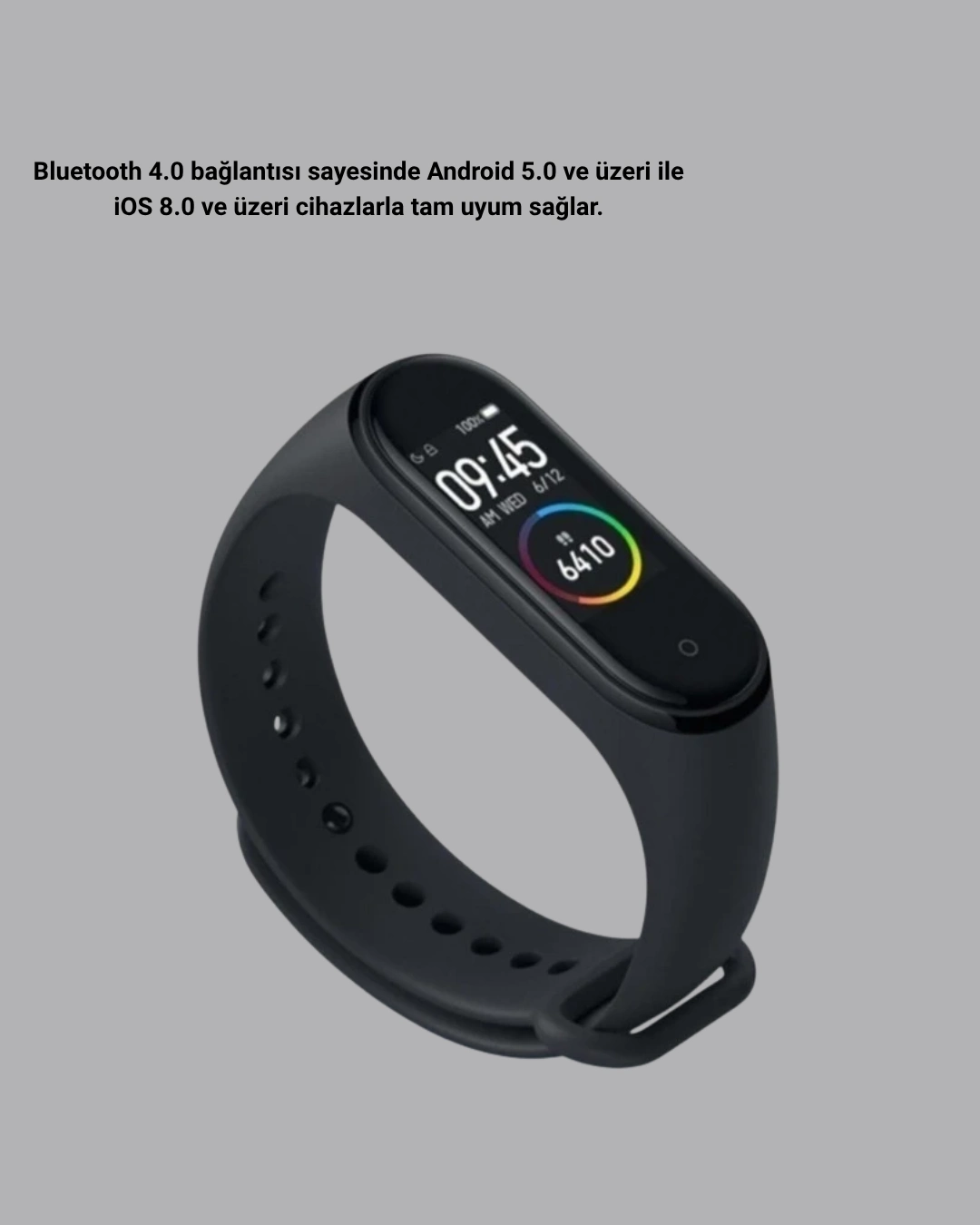 Bluetooth Akıllı Bileklik Spor Modlu Kalp Atış Takipli Uyku Analizli ( Lisinya )