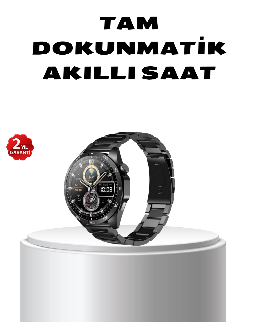 Bluetooth Akıllı Saat – Nabız, Adım Sayar, Uyku Takibi Ve Spor Modlarıyla Akıllı Yaşam Asistanı ( Lisinya )