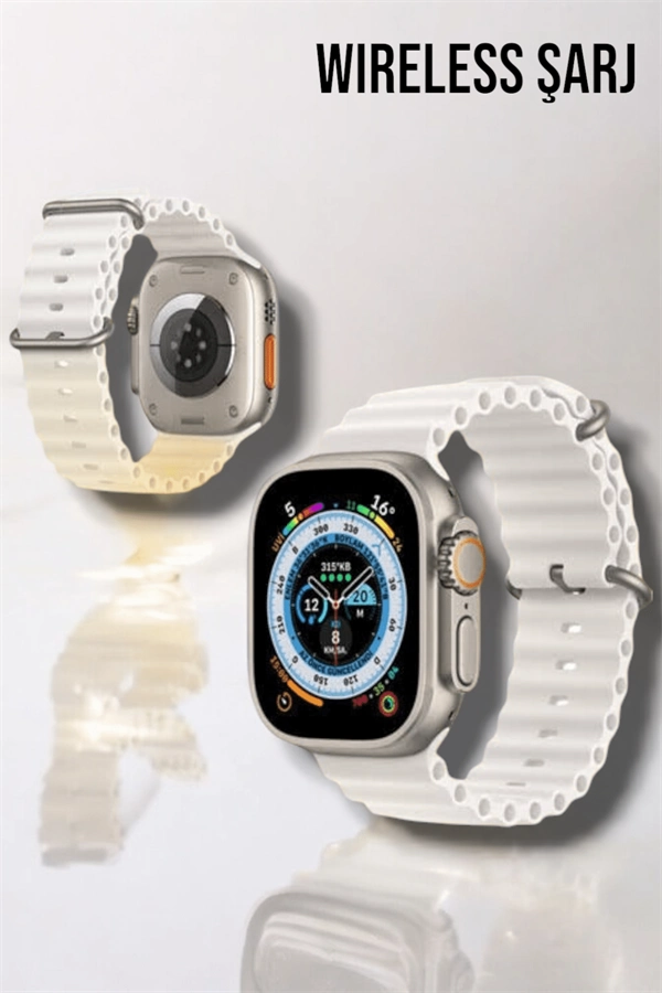 Bluetooth Bağlantılı 49mm Dokunmatik Akıllı Saat Sağlık Ve Spor Takip Özellikli ( Lisinya )