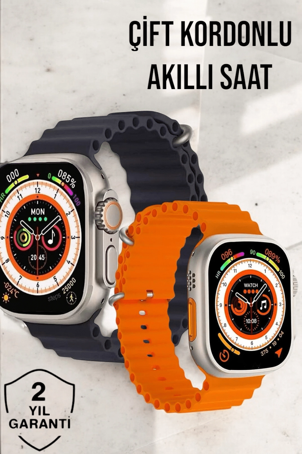 Bluetooth Bağlantılı Nabız, Kan Basıncı, Oksijen Ölçer Akıllı Saat ( Lisinya )